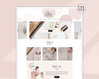 Stella • Responsive Blogger template, modern premium Blogger theme, slider lifestyle blog design, premade feminine fashion Blogspot layout