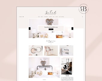 Sarah • Responsive Blogger template, modern premium Blogger theme, slider lifestyle blog design, premade feminine fashion Blogspot layout