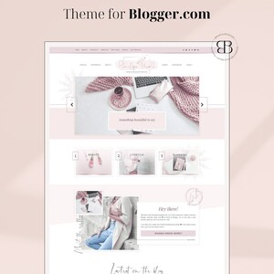 Puede incluir: Una plantilla de sitio web Blogger.com rosa y blanca con una estética femenina. El sitio web presenta un encabezado con el texto "Pinktape Theme", una sección con tres imágenes tituladas "Belleza", "Estilo de vida" y "Planificación", y una sección titulada "Lo último en el blog".
