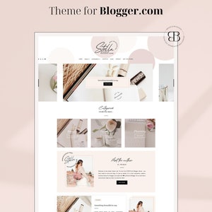 Stella Responsive Blogger template, modern premium Blogger theme, slider lifestyle blog design, premade feminine fashion Blogspot layout image 1