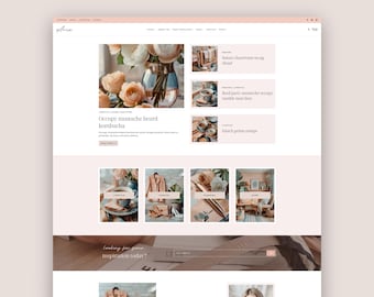Pink Blog WordPress Theme, Kadence Theme for Lifestyle Fashion & Beauty Blogger • Mommy WordPress Template, Blogging Website Template • Aria