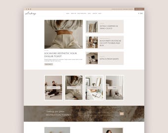 WordPress Lifestyle Blog Theme, Kadence Child Theme for Fashion, Travel, Beauty Blogger • Influencer Modern Website Template • Audrey