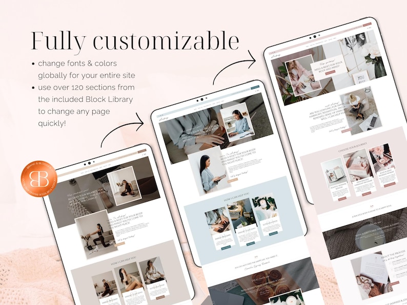 Feminine Coaching WordPress Theme, Kadence Child Theme for Coach, coaches, yoga and fitness instructors, wellness therapists, creators of digital products, Podcast, Blogger, Shop, Elegant modern Business Website Template, Audrey Kadence Child Theme, Beige classy minimalist WordPress theme
