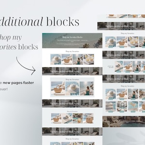 shop my favorites wordpress blog monetization layout affiliate blog template lifestyle creator website