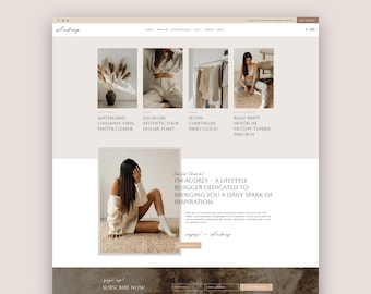 WordPress Blog Theme • Kadence Theme for Lifestyle, Fashion, Travel Blogger • Modern Business Website, Blogging Template, Podcast • Audrey