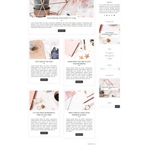 Sophie Responsive Blogger template, feminine premium Blogger theme with slider, lifestyle blog design, premade modern Blogspot layout image 2