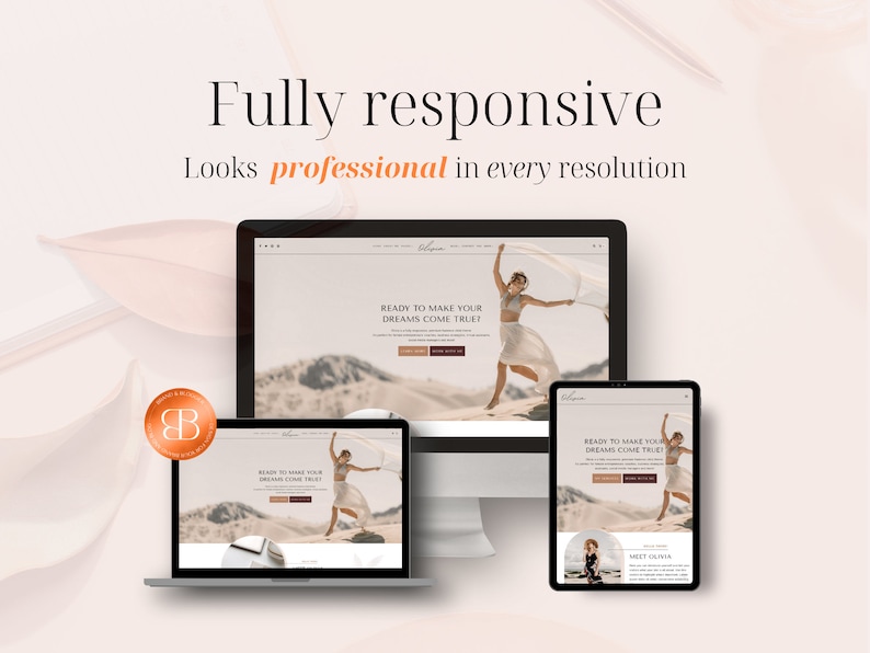 Olivia is a feminine WordPress Kadence child theme for: coaches, business strategists, creative designers, virtual assistants, social media managers, podcasters, creators of digital products (ebook, courses), service providers bloggers and more!