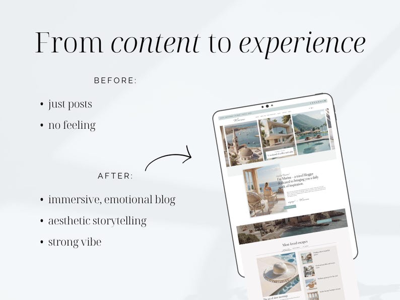 blog transformation wordpress theme from basic blog to aesthetic lifestyle website kadence template