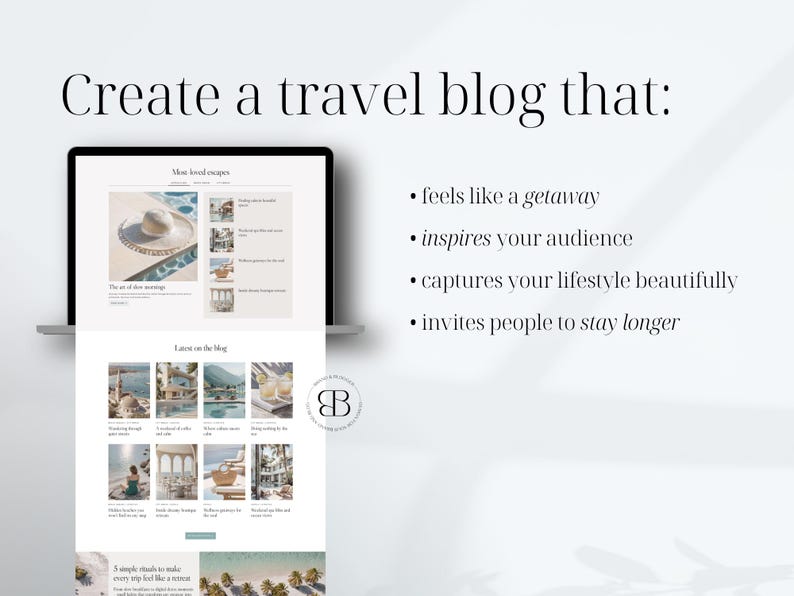 create aesthetic travel blog wordpress theme for content creators lifestyle blogging website kadence
