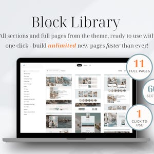 block library wordpress theme kadence template prebuilt sections blog pages one click website builder