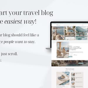 start travel blog wordpress theme for beginners kadence template no coding easy blog setup feminine design