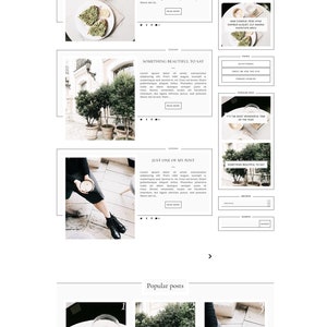 Adaline Responsive Blogger template, fashion premium Blogger theme with slider, lifestyle blog design, premade feminine Blogspot layout image 2