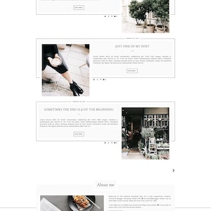 Adaline Dark Responsive Blogger template, fashion premium Blogger theme, slider lifestyle blog design, premade feminine Blogspot layout image 2