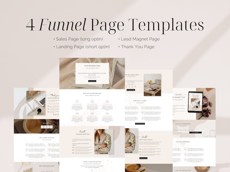 Joelle is a WordPress Kadence child theme for: bloggers, podcasters, coaches, creators of digital products, business strategists, creative designers, virtual assistants, social media managers and more! It includes 4 funnel page templates.