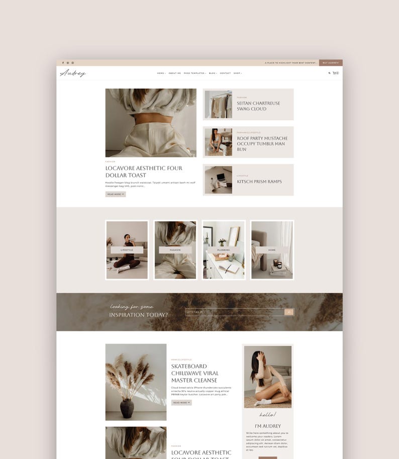 Wordpress Lifestyle Blog Theme, Kadence Child Theme for Fashion, Travel ...