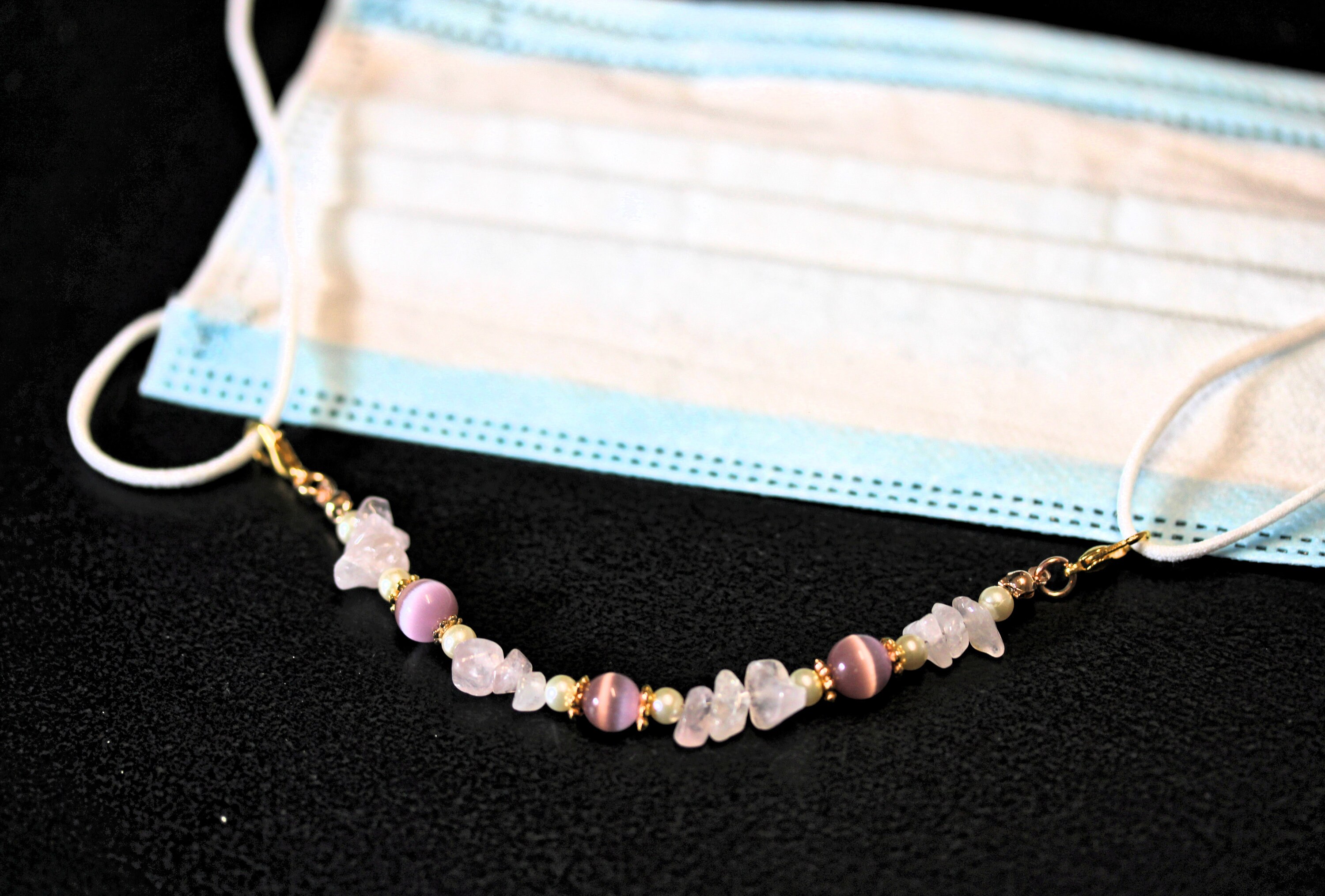 Face mask ear saver beaded mask strap holder Mask accessory Etsy