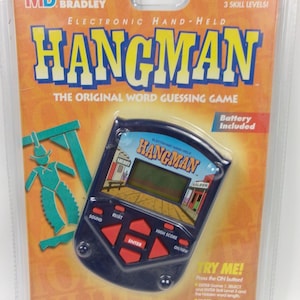 Vintage 1995 Hangman Handheld Electronic Game Hasbro Milton Bradley New Sealed