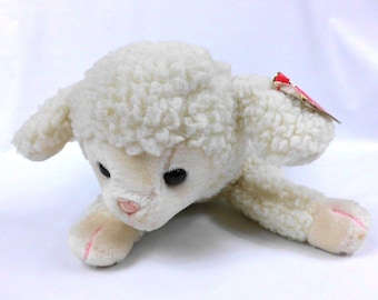 Vintage 1989 Ty Classic Lovie Lamb Plush Stuffed Animal Style 8004 Sheep 16 Inch