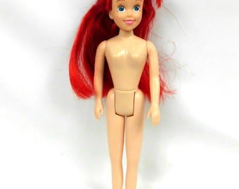 Vintage 1990's Tyco Disney The Little Mermaid Ariel Fashion Doll 9 Inch