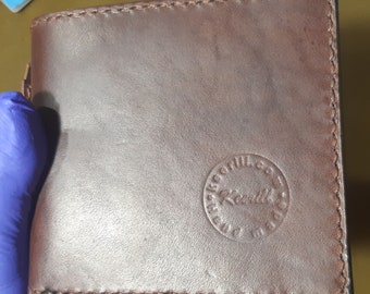 Wallet made of genuine leather with a beautiful pattern