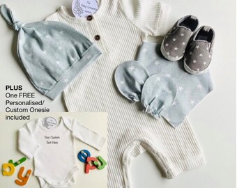 Star Bright GENDER NEUTRAL Baby Gift Box | Baby Boy or Baby Girl Baby Shower Gift Box |  Baby Boy or Baby Girl Gift Hamper