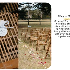 Personalized White Handheld Paper Fans for Wedding Favours, Bridal n Baby Shower Favours and Summer Party Favours image 4