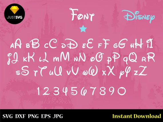 Free Free 110 Disney Svg Font SVG PNG EPS DXF File