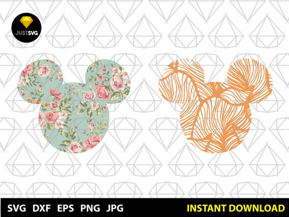 Download Floral Mickey Mouse Mickey Mouse Floral Floral Mickey Mouse Etsy