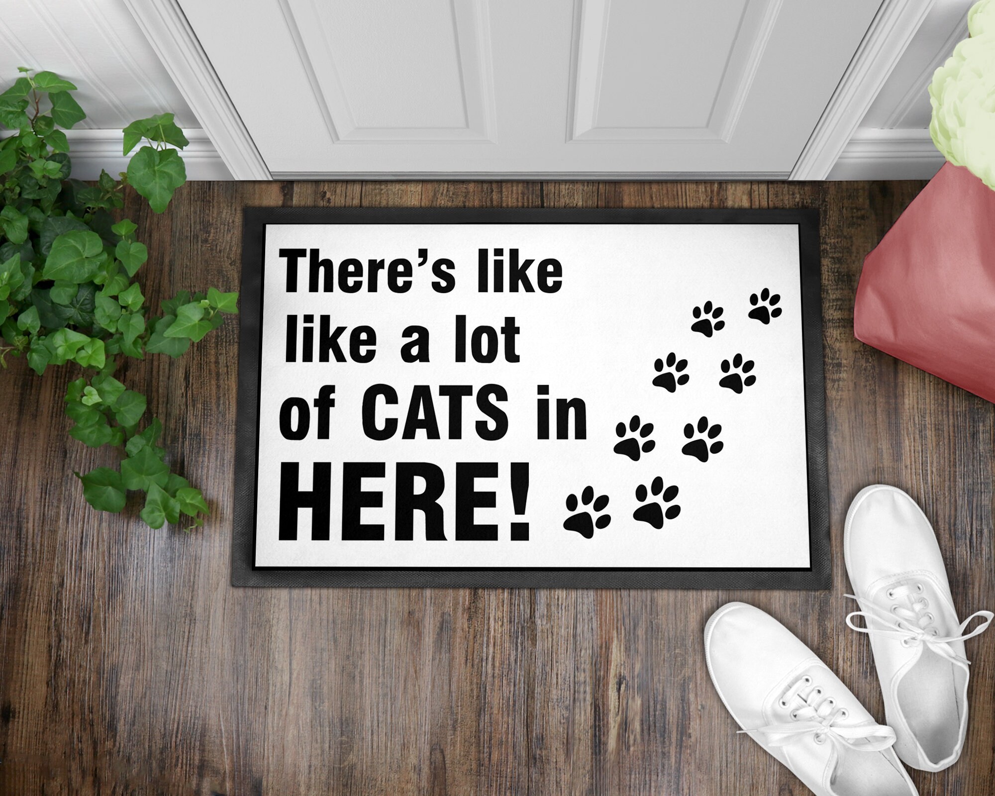 Cat Door Mat Funny Doormat Entrance Mat Indoor Mat Family Etsy