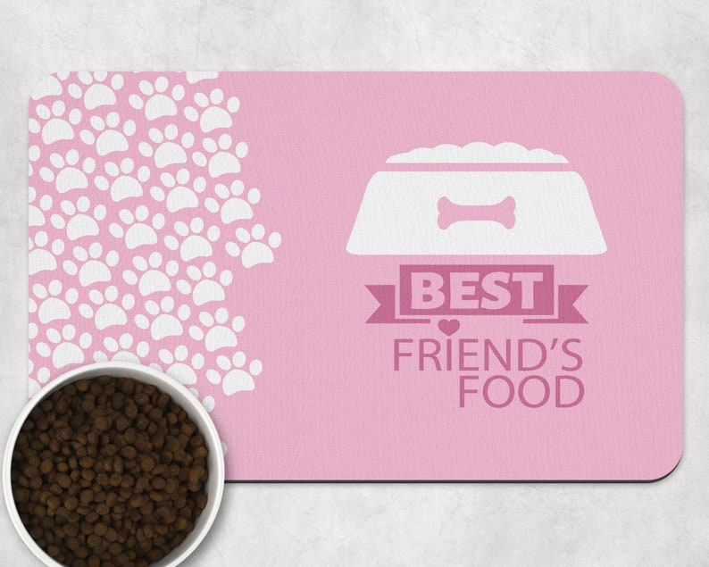 Best friends pet food placemat dog bowl mat dog placemat Etsy