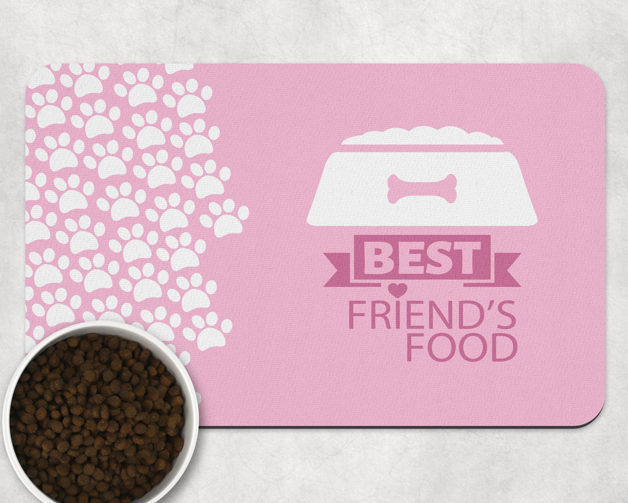Best friends pet food placemat dog bowl mat dog placemat Etsy