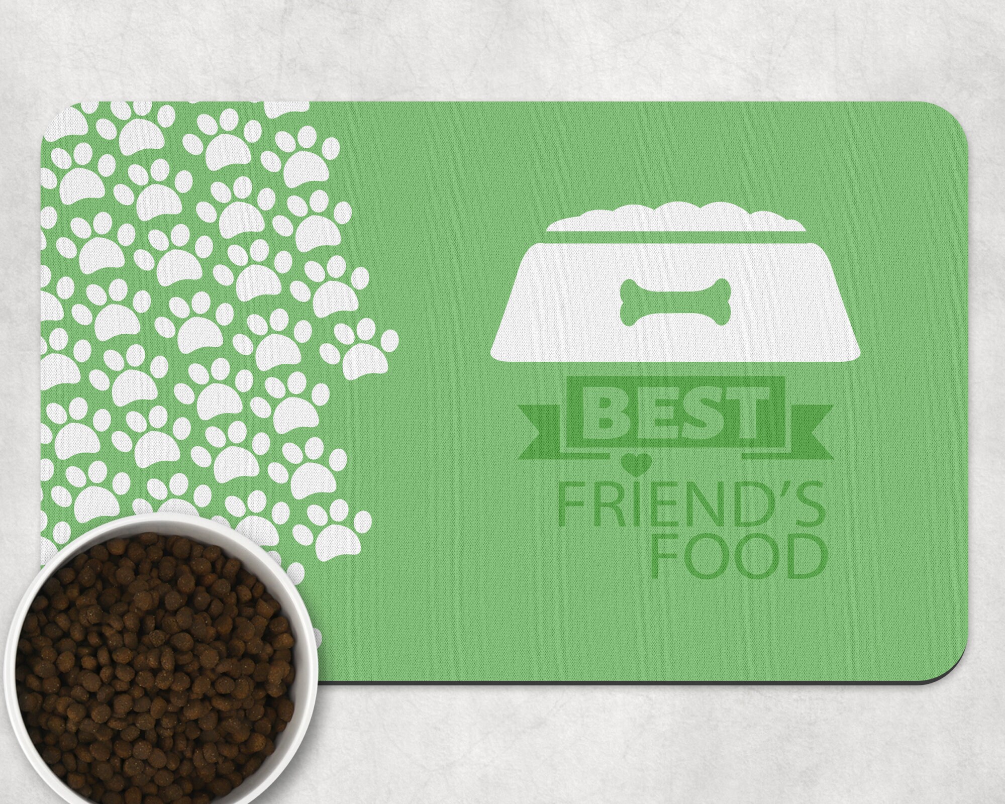 Best friends pet food placemat dog bowl mat dog placemat Etsy