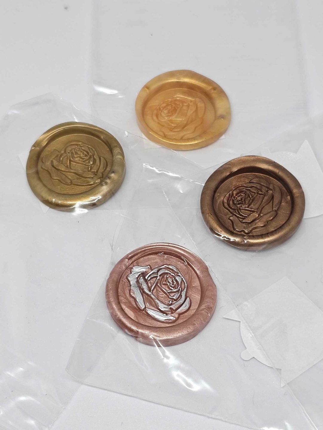 Wax Seal Sticker Rose Junk Journal Ephemera Wax Seal Etsy