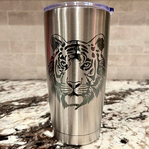 Tiger with Name Stainless Tumbler