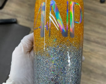 The “Shimmering Citrus” glitter tumbler