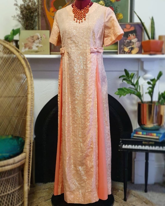 Stunning 1960s Iredescent Evening Gown