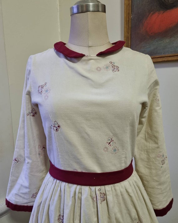 Sweet Vintage Handmade Corduroy Dress // vintage … - image 4