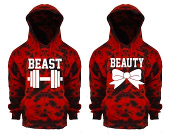 red couple hoodies