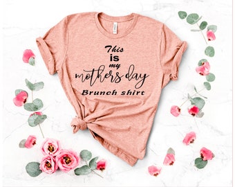 Día de las madres Camisa brunch, ropa de mujer, regalo para mamá, esposa, mamá mamá regalo camisas talla unisex