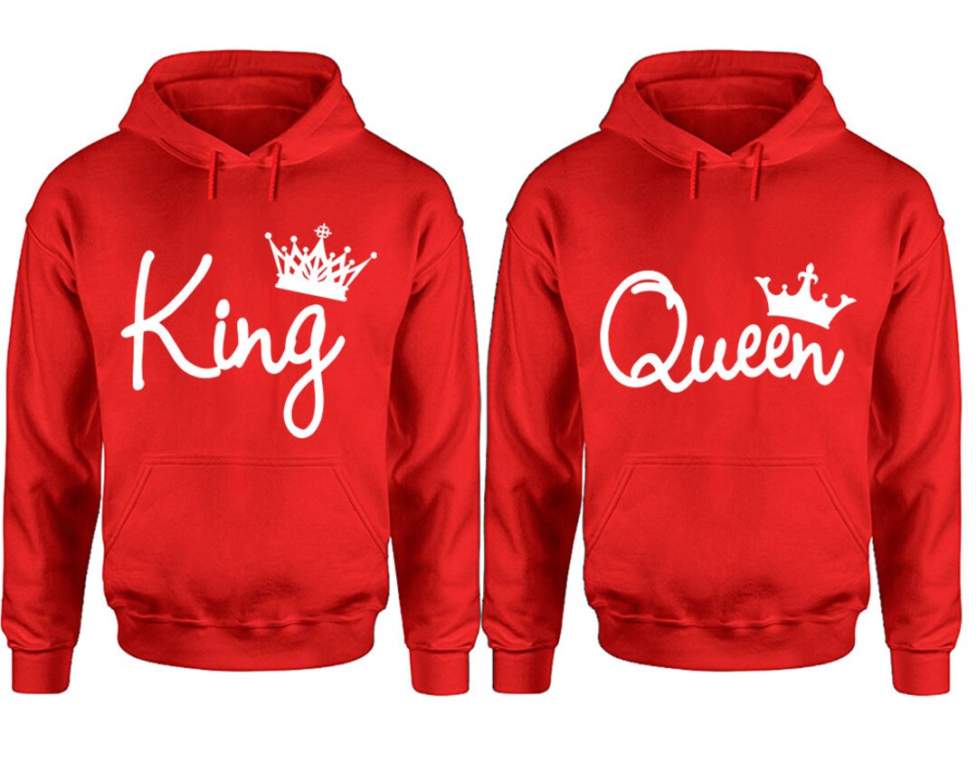 Sudaderas con capucha King Queen sudaderas con capucha Etsy España Sudaderas con capucha King Queen sudaderas con capucha Etsy España