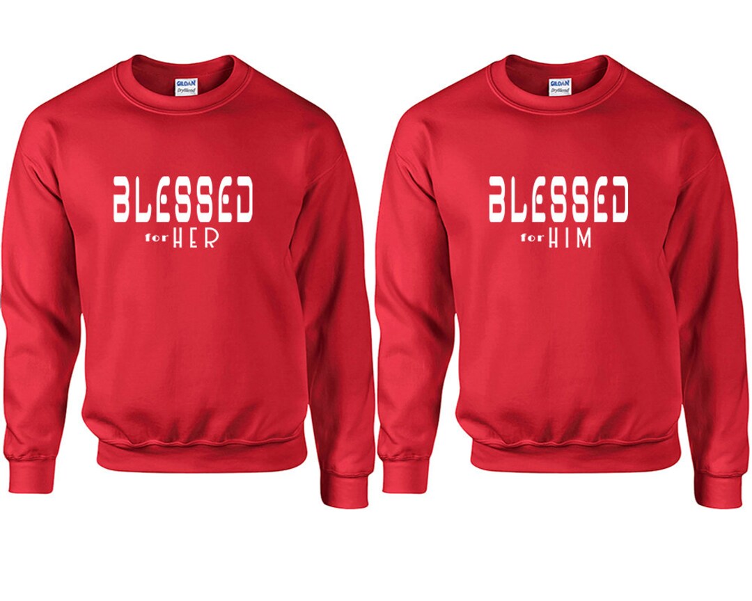 Blessed for Him Blessed for Her Sweaters, Christmas Sweaters, Matching ...