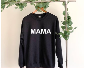 Mama crewneck sudadera de día de las madres regalo, regalo para mamá, divertida idea de regalo talla unisex