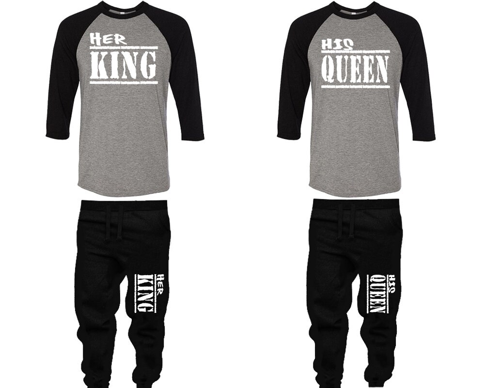 king and queen jogger sets
