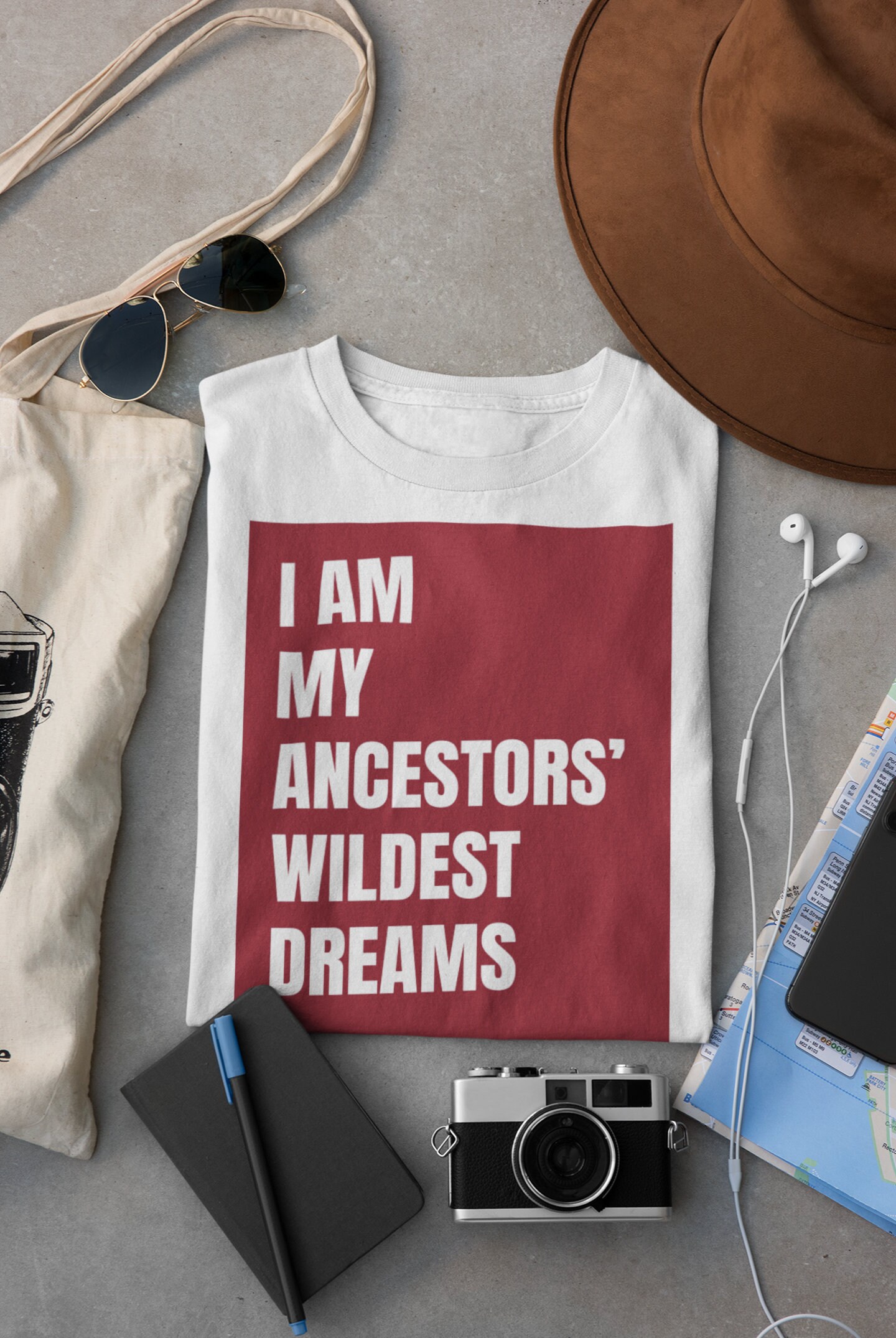 T Shirt Design I Am My Ancestors Dreams 
