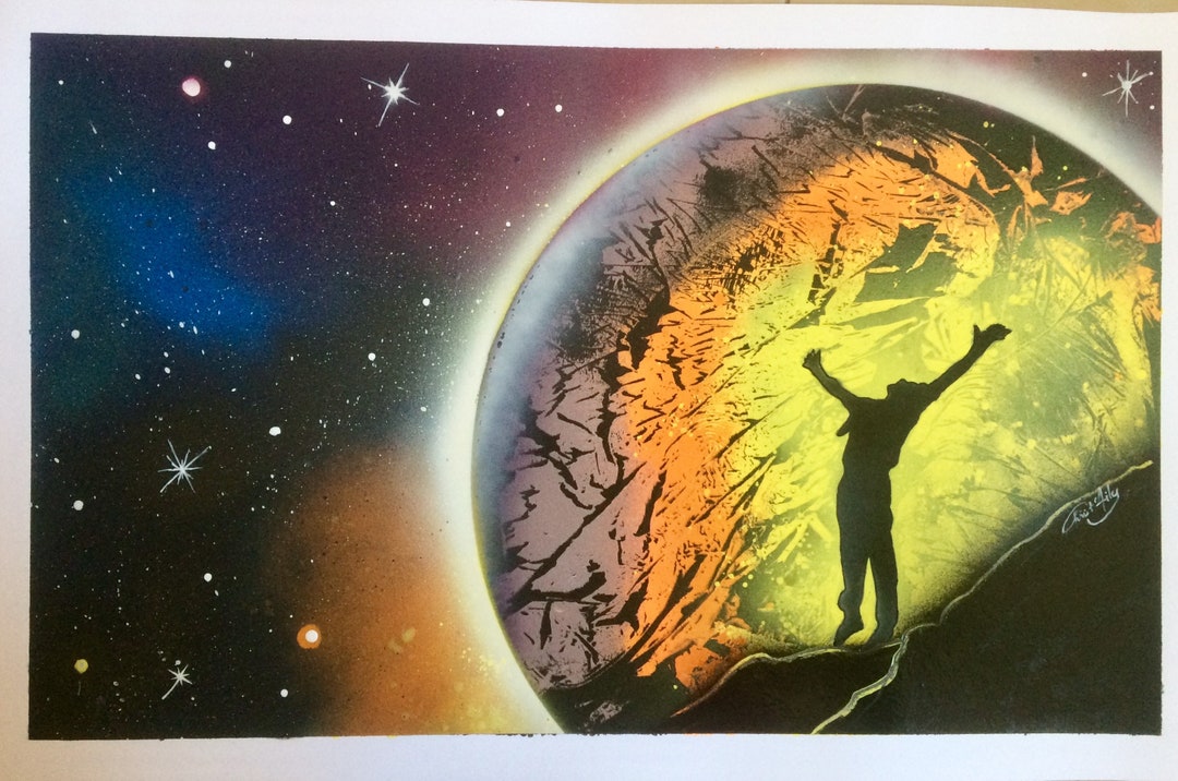 Bomb Paint Spray Paint Universe Galaxy Power I'm Etsy