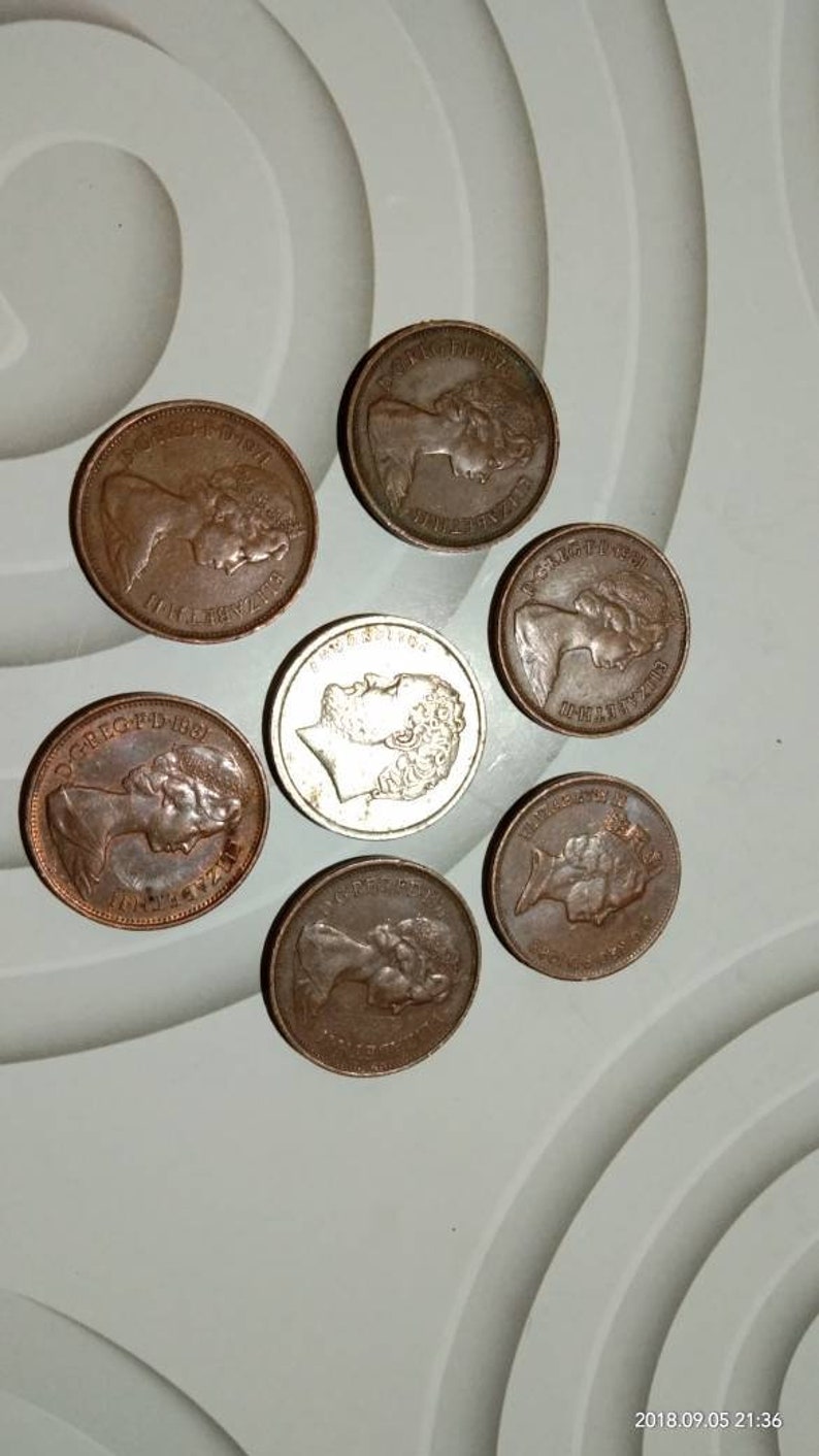 Vintage coins