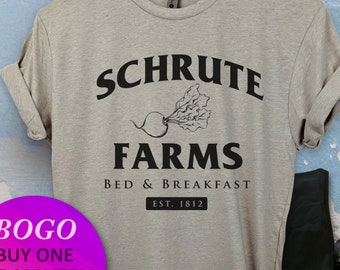 Schrute Farms T-Shirt, The Office Shirt, Funny Shirt, Unisex Ladies Tee, Tee Shirt