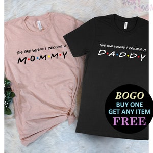 Pregnancy Announcement T-Shirt, New Mom And Dad Shirt, Mom To Be Made Tee, Mommy Daddy Unisex Tee, Made To Order