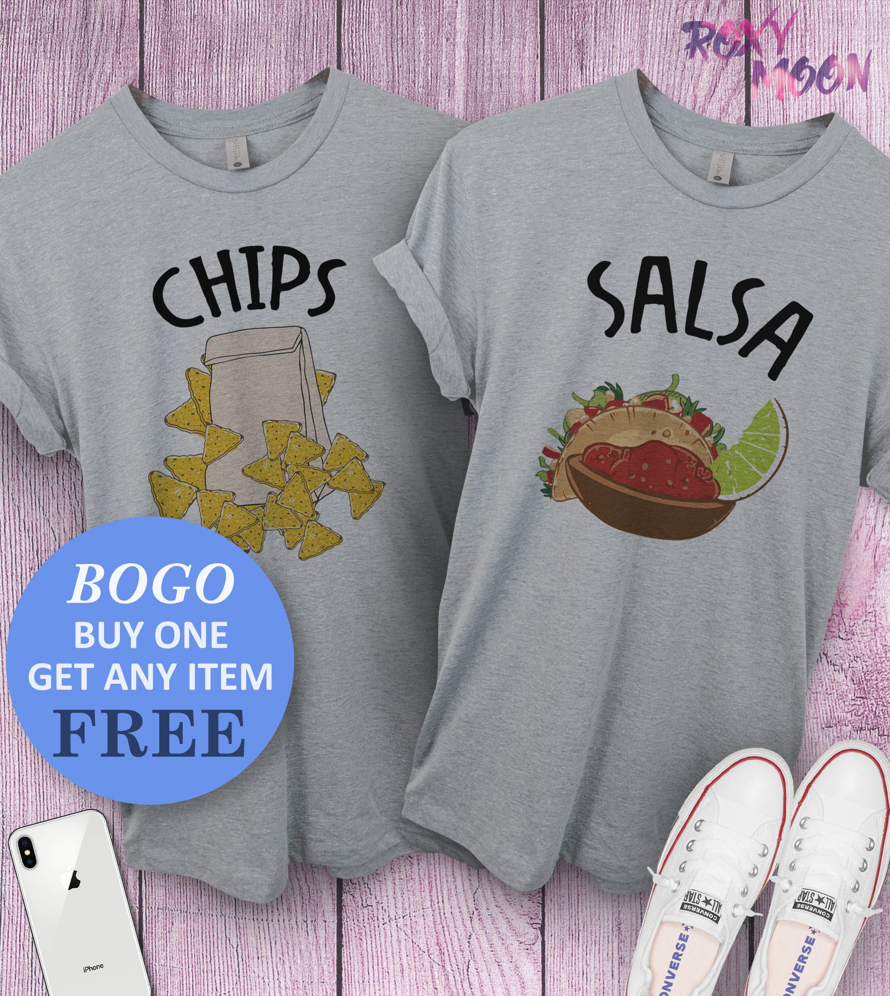 Chips & Salsa Shirt Bff Best Friends Matching Chips & Salsa Shirt Bff Best Friends Matching