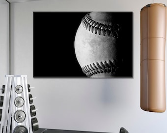 Baseball Wall Art, Black And White Baseball Wall Decor, Baseball Poster Print, Baseball Wall Decor, Ball Print, Sport Creative Wall Decor